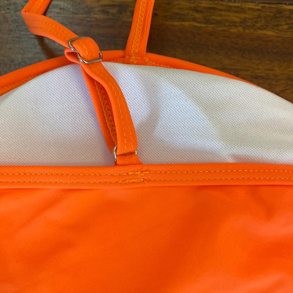 NEW bandeau style w/straps bikini top, cute color! Removable pads, Makes TAN POP - Picture 8 of 12